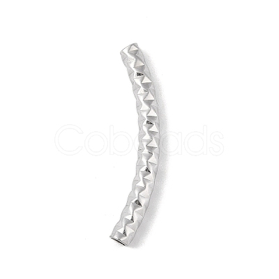304 Stainless Steel Curved Tube Beads STAS-M071-03I-P-1
