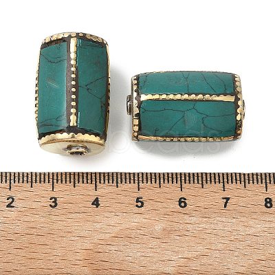 Handmade Tibetan Style Beads KK-Z157-07AG-1