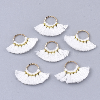Polycotton(Polyester Cotton) Tassel Pendants Decorations FIND-S302-11O-1