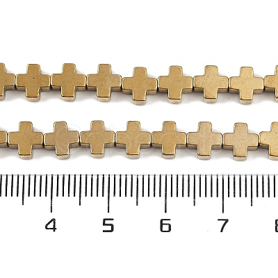 Electroplated Synthetic Non-magnetic Hematite Beads Strands G-J211-A06-03-1