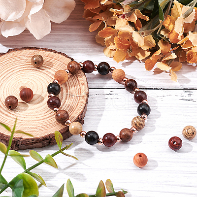 Natural Wood Beads WOOD-PH0001-23-LF-1