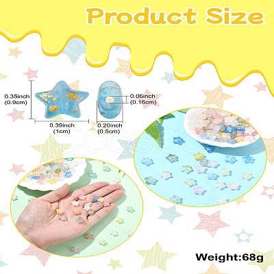200Pcs Frosted Acrylic Beads FACR-CJ0001-19-1