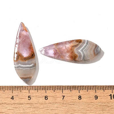 Natural Amethyst Lace Agate Pendants G-A244-07B-1