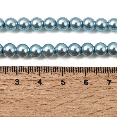 Eco-Friendly Grade A Glass Pearl Beads HY-J002-6mm-HX084-1