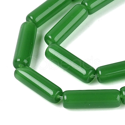 Imitation Jade Glass Beads Strands X-GLAA-N070-01A-B05-1