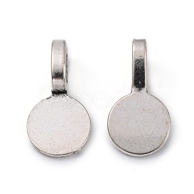 Tibetan Style Alloy Glue On Flat Pad Pendant Bails LS-TIBEP-1124-AS-FF-1