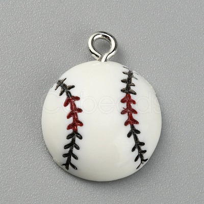 Opaque Resin Pendants FIND-WH0045-62-1