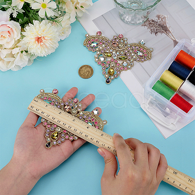 2Pcs Glass Rinestone Clothing Accessories DIY-FG0006-61C-1
