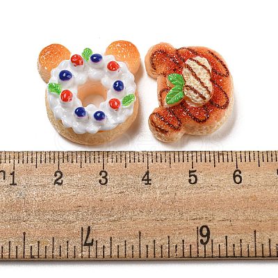 Imitation Food Resin Decoden Cabochons CRES-R199-04-1