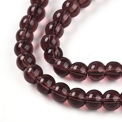 Transparent Glass Beads Strands GLAA-T032-T4mm-19-1