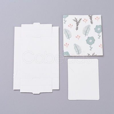 Kraft Paper Boxes and Necklace Jewelry Display Cards CON-L016-A06-1