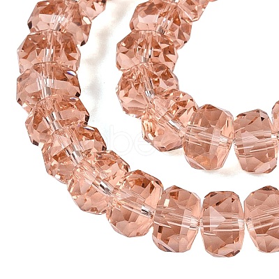 Transparent Glass Beads Strands GLAA-Q114-01A-A03-1
