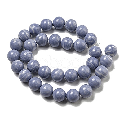 Synthetic Blue Lace Agate Beads Strands G-B071-F02-04-1