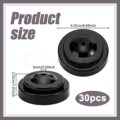 Plastic Mini Flag Stands FIND-WH0139-921A-1
