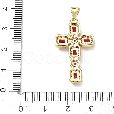 Brass Micro Pave Cubic Zirconia Pendants KK-CBA56EF-32G-1