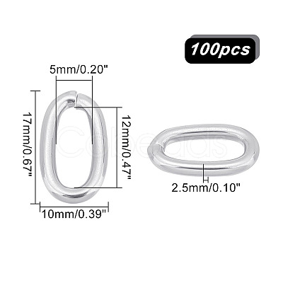 100Pcs 304 Stainless Steel Open Jump Rings STAS-PH0004-41-1