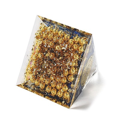 Orgonite Pyramid Resin Energy Generators DJEW-D013-04D-1