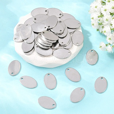 Tarnish Resistant 304 Stainless Steel Stamping Blank Tag Pendants LS-STAS-S028-02-1