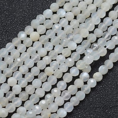 Natural White Moonstone Beads Strands G-E411-07-2mm-1