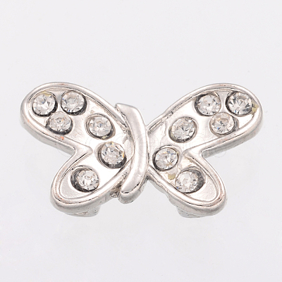 Alloy Rhinestone Multi-Strand Links X-ALRI-H044-1