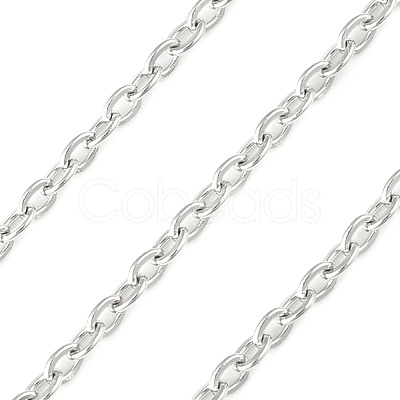 Non-Tarnish 3.28 Feet 304 Stainless Steel Cable Chains X-CHS-F001-03P-1