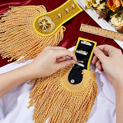Polyester Tassel Epaulettes AJEW-WH0314-704B-1