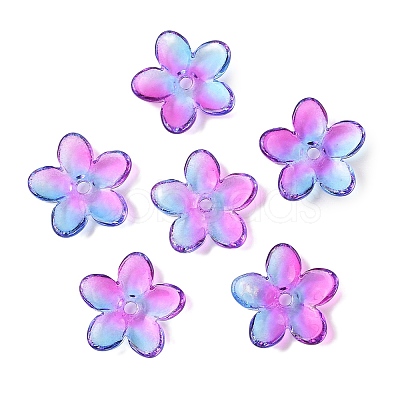 Transparent Spray Paint Glass Beads GLAA-Z011-07K-1