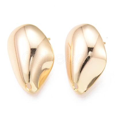 Brass Stud Earrings Findings KK-R116-016-NF-1