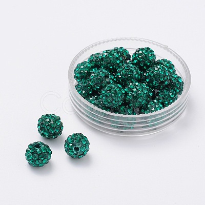 Pave Disco Ball Beads RB-Q195-14mm-205-1