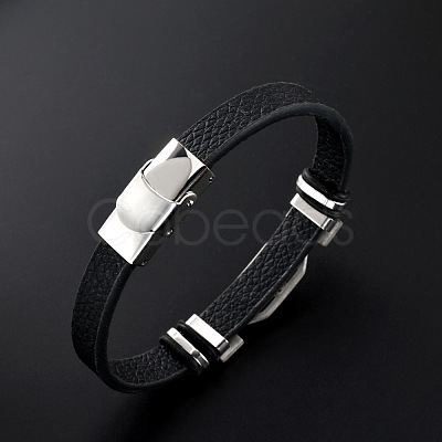 201 Stainless Steel Constellation Beaded Bracelet LS-ZODI-PW0001-044B-1