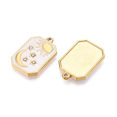 Ion Plating(IP) 304 Stainless Steel Pendants X-STAS-N107-06A-G-1