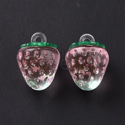 Transparent Acrylic Pendants X-OACR-C003-02B-1