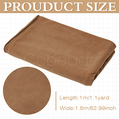 Double Sided Polyester Polar Fleece Fabric DIY-WH0504-295C-1