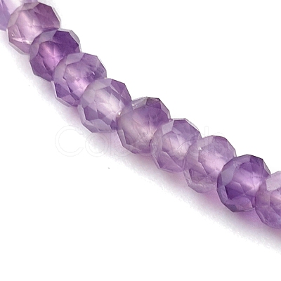 Natural Amethyst Beaded Bracelets BJEW-JB06384-02-1
