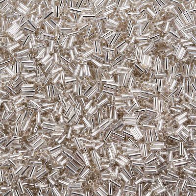 Plated Glass Bugle Beads SEED-S046-01A-21-1