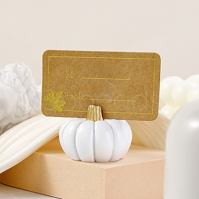 Pumpkin Shape Resin Name Card Holder HULI-PW0002-151B-1