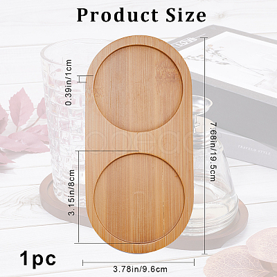 Bamboo Cup Tray AJEW-WH0348-30A-1