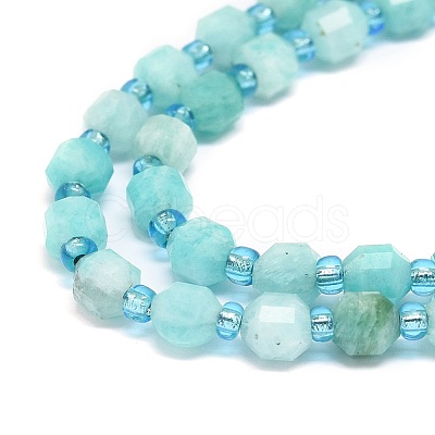 Natural Amazonite Beads Strands G-O201B-14-1