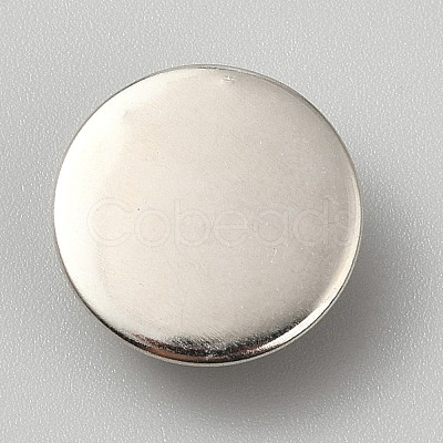 1-Hole Alloy Shank Buttons BUTT-WH0031-38C-1