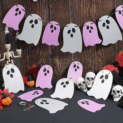 Halloween Theme Ghost Paper Hanging Streamer DIY-WH20014-02B-1