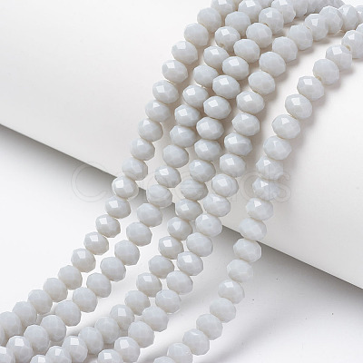 Opaque Solid Color Glass Beads Strands EGLA-A034-P1mm-D15-1