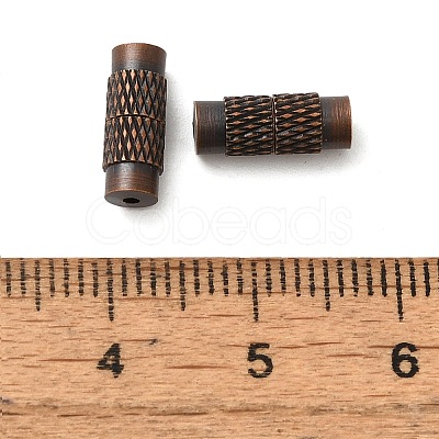 Brass Screw Clasps KK-G186-R-NF-1