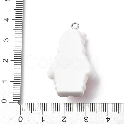 Christmas Opaque Resin Pendants RESI-A049-05M-1