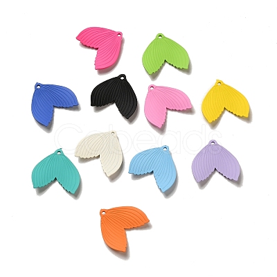 Rubberized Style Acrylic Pendants OACR-E016-10-1