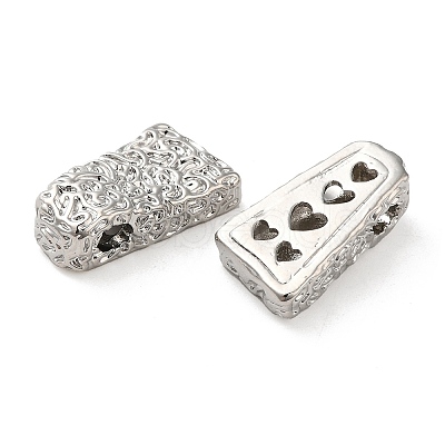 Textured Brass Beads KK-H455-05P-1