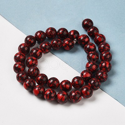 Synthetic Gemstone Dyed Beads Strands G-P507-03B-08-1