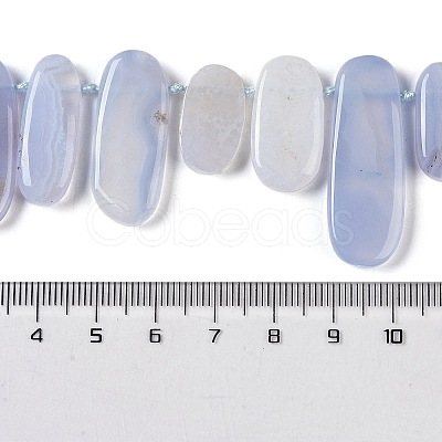 Natural Blue Lace Agate Beads Strands G-H006-B01-01-1