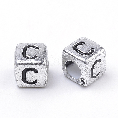 Plated Acrylic Beads PB43C9308-C-1