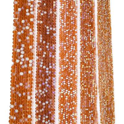 Transparent Glass Beads Strands EGLA-A044-T3mm-MB04-1