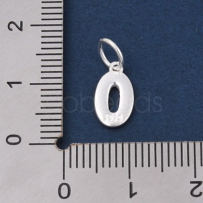 Number Series 925 Sterling Silver Charms STER-Q002-01A-1